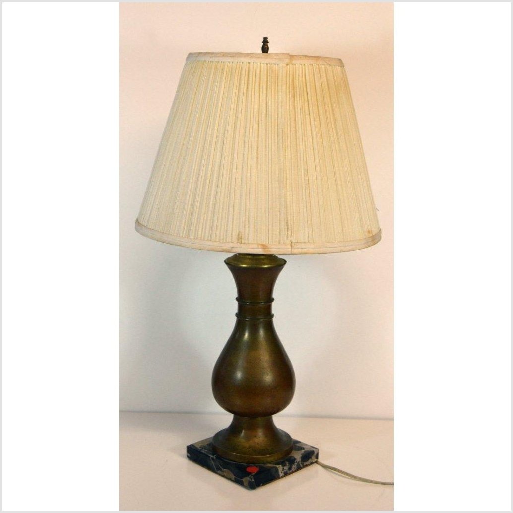 Brass Lamp with Shade-1. Asian & Chinese Furniture, Art, Antiques, Vintage Home Décor for sale at FEA Home