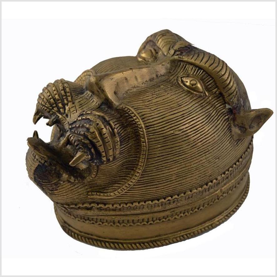 Brass Monkey Head Box-2. Asian & Chinese Furniture, Art, Antiques, Vintage Home Décor for sale at FEA Home