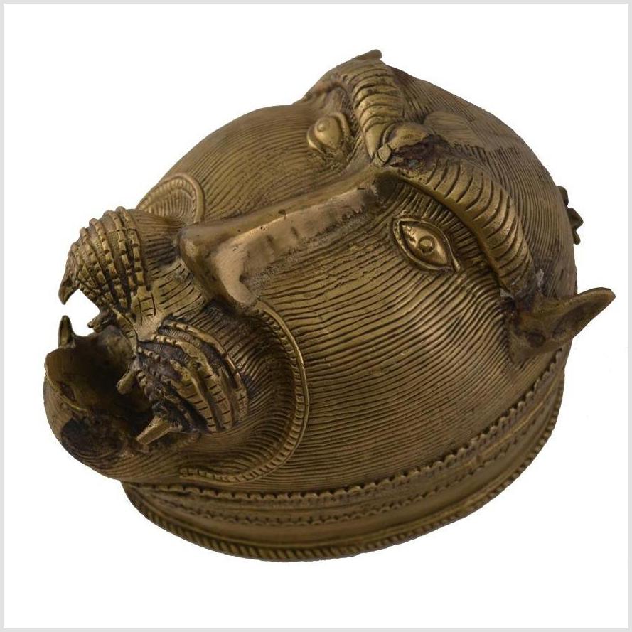 Brass Monkey Head Box-1. Asian & Chinese Furniture, Art, Antiques, Vintage Home Décor for sale at FEA Home