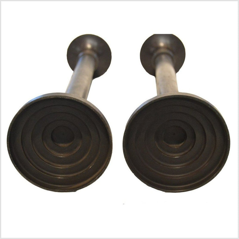 Bronze Candle Holders-YN3805-2. Asian & Chinese Furniture, Art, Antiques, Vintage Home Décor for sale at FEA Home