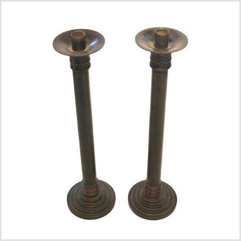 Bronze Candle Holders-YN3805-1. Asian & Chinese Furniture, Art, Antiques, Vintage Home Décor for sale at FEA Home
