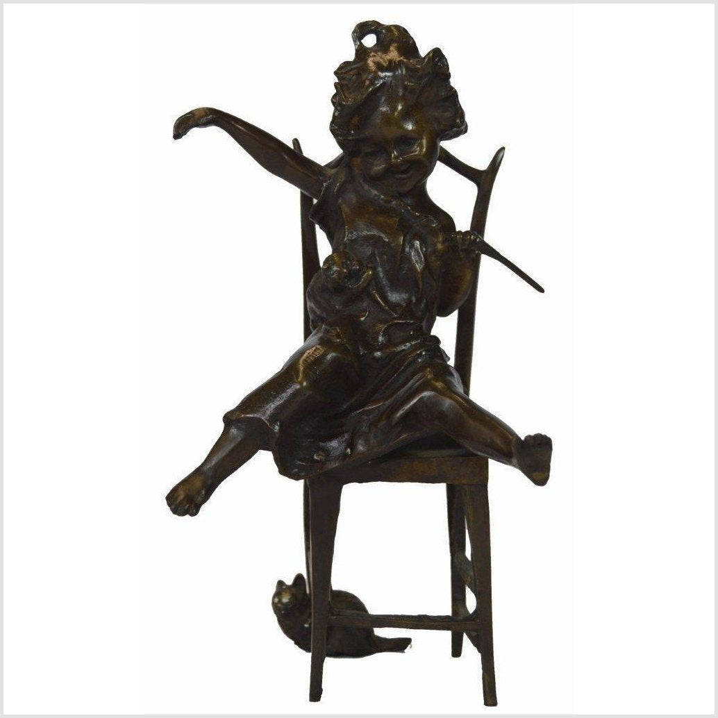 Bronze Doll-1. Asian & Chinese Furniture, Art, Antiques, Vintage Home Décor for sale at FEA Home