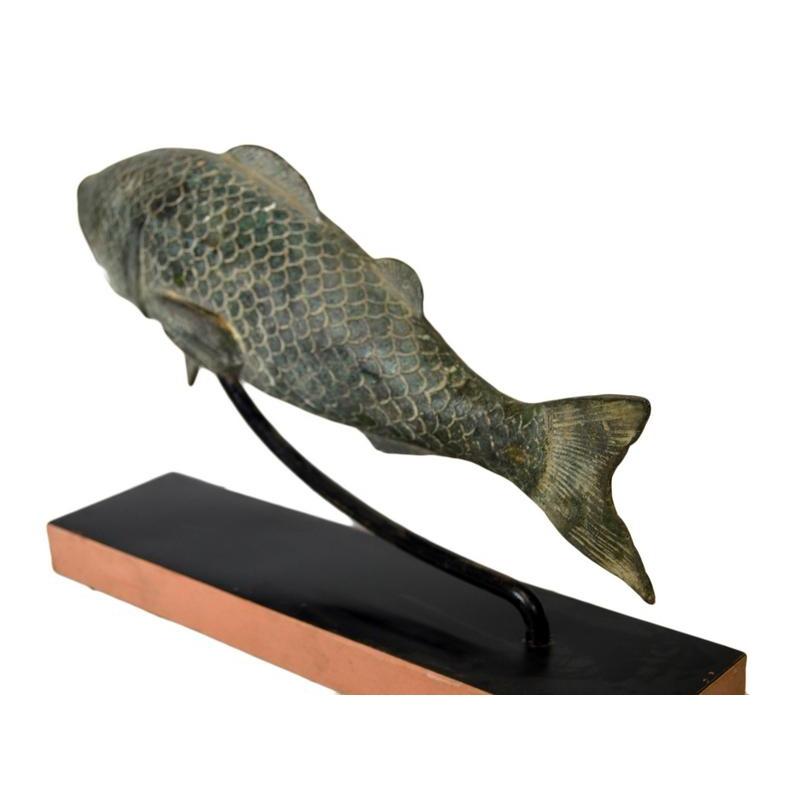 Bronze Fish Sculpture-1. Asian & Chinese Furniture, Art, Antiques, Vintage Home Décor for sale at FEA Home