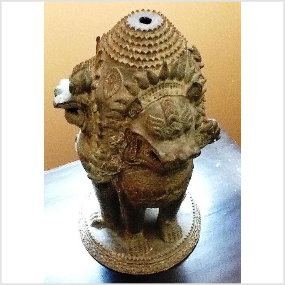 Bronze Guardian Lion Lamp Base-2. Asian & Chinese Furniture, Art, Antiques, Vintage Home Décor for sale at FEA Home