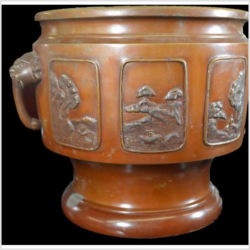 Bronze Japanese Hibachi, Meiji Period-3. Asian &amp; Chinese Furniture, Art, Antiques, Vintage Home Décor for sale at FEA Home