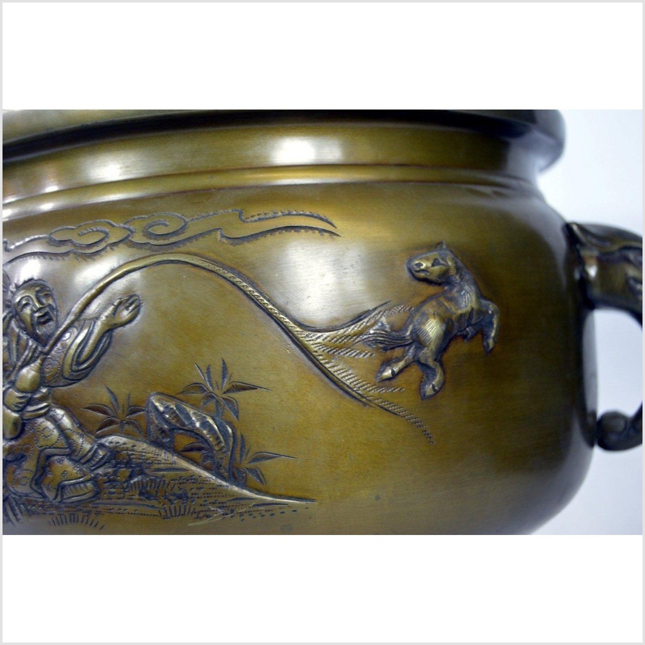 Bronze Japanese Hibachi, Meiji Period-9. Asian &amp; Chinese Furniture, Art, Antiques, Vintage Home Décor for sale at FEA Home