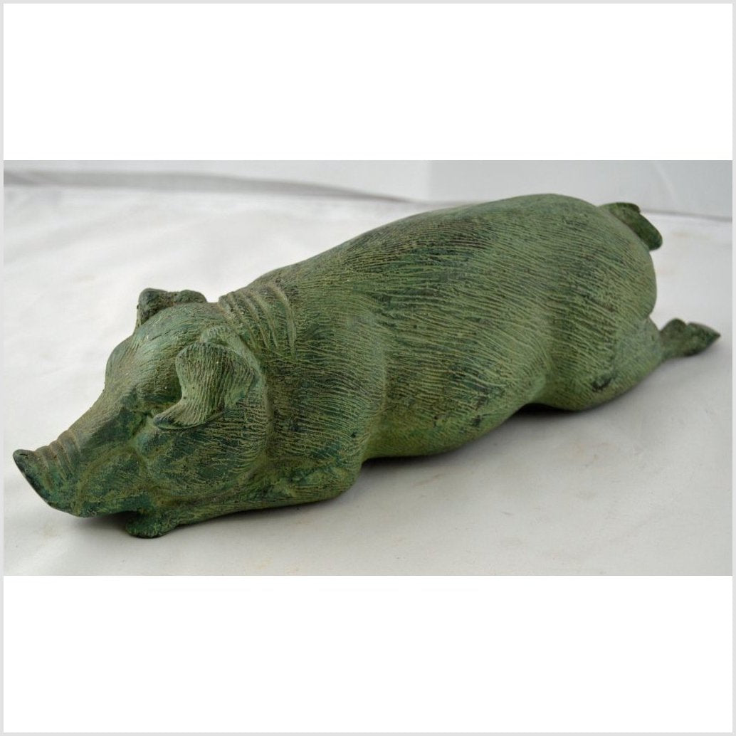 Bronze Pig-3. Asian &amp; Chinese Furniture, Art, Antiques, Vintage Home Décor for sale at FEA Home