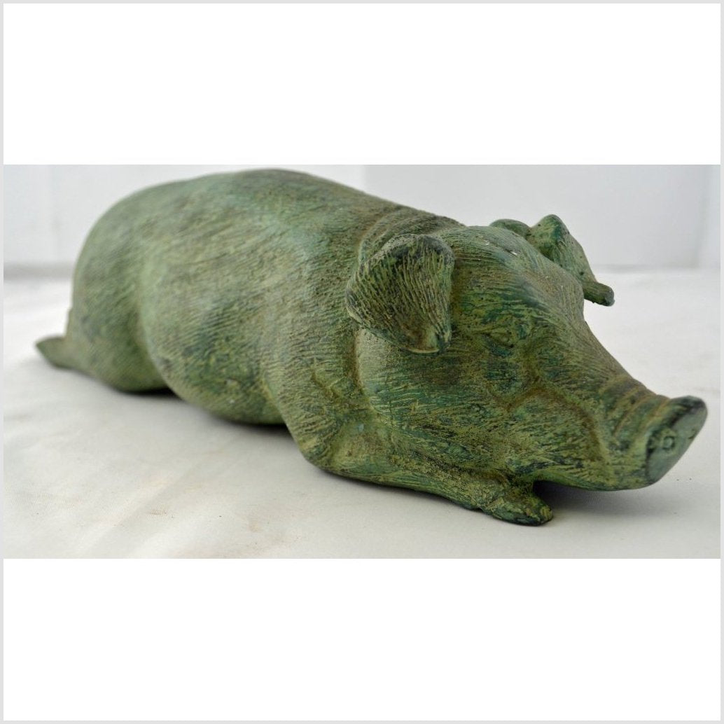 Bronze Pig-1. Asian & Chinese Furniture, Art, Antiques, Vintage Home Décor for sale at FEA Home