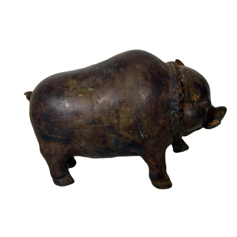 Bronze Pig Sculpture-3. Asian &amp; Chinese Furniture, Art, Antiques, Vintage Home Décor for sale at FEA Home