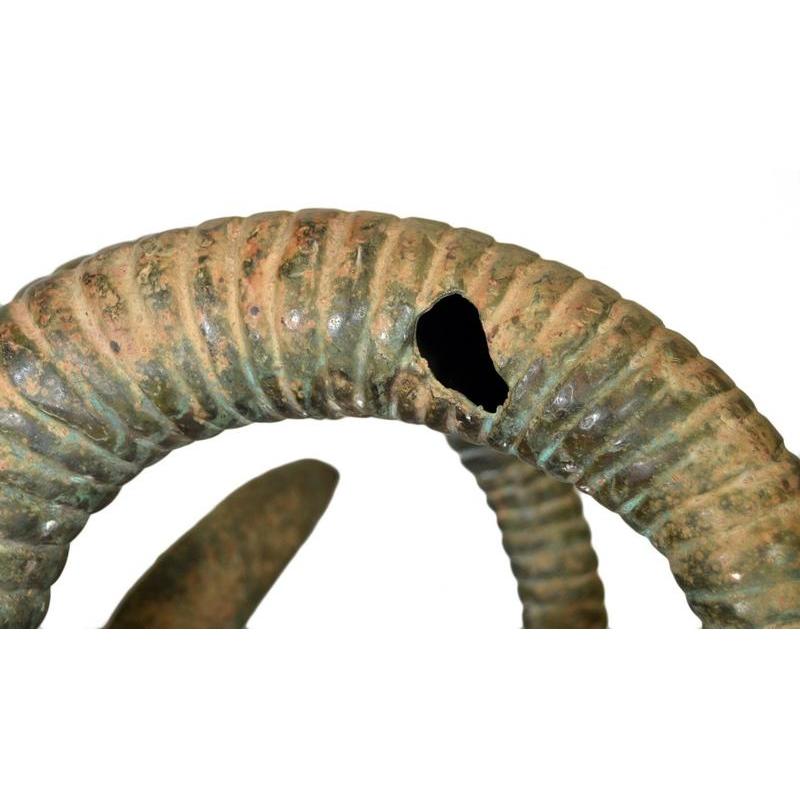 Bronze Rams Head-9. Asian &amp; Chinese Furniture, Art, Antiques, Vintage Home Décor for sale at FEA Home