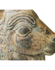Bronze Rams Head-5. Asian & Chinese Furniture, Art, Antiques, Vintage Home Décor for sale at FEA Home