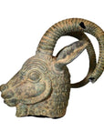 Bronze Rams Head-1. Asian & Chinese Furniture, Art, Antiques, Vintage Home Décor for sale at FEA Home