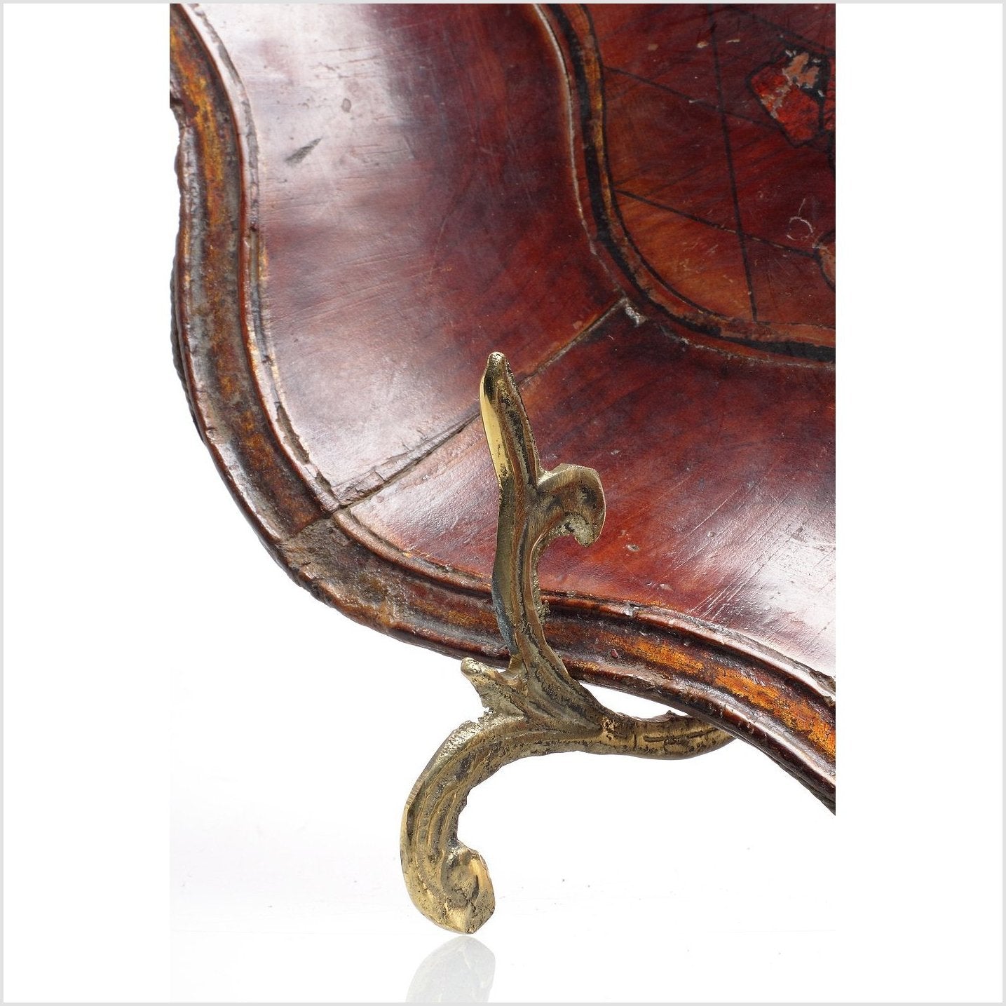 Brown Wooden Platter-2. Asian & Chinese Furniture, Art, Antiques, Vintage Home Décor for sale at FEA Home
