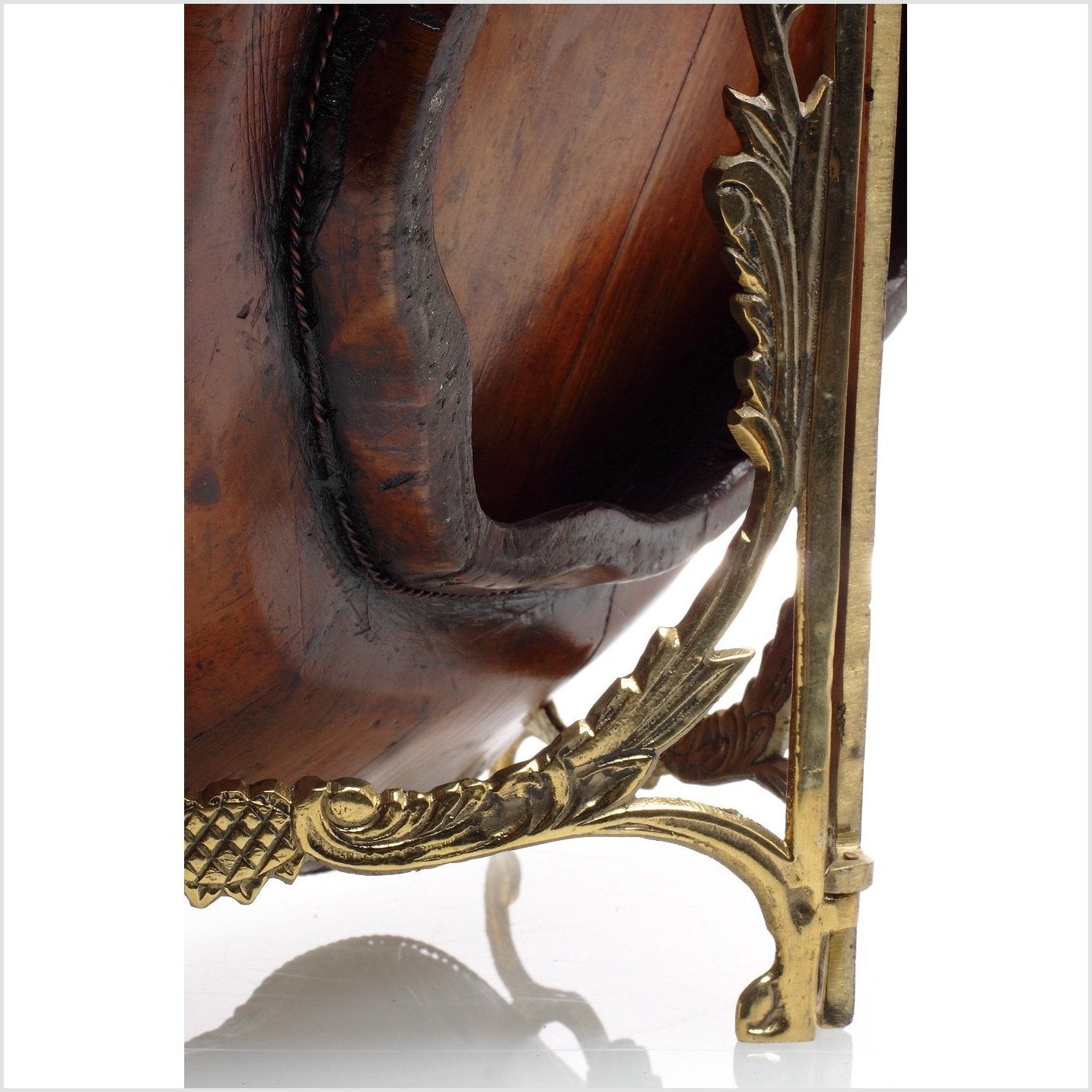 Brown Wooden Platter-3. Asian &amp; Chinese Furniture, Art, Antiques, Vintage Home Décor for sale at FEA Home