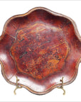 Brown Wooden Platter-1. Asian & Chinese Furniture, Art, Antiques, Vintage Home Décor for sale at FEA Home