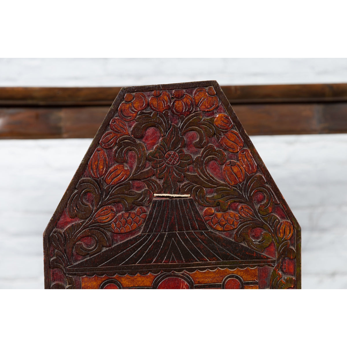 Burmese 19th Century Hand-Carved and Painted Wooden Puppet Show Sign-8. Asian &amp; Chinese Furniture, Art, Antiques, Vintage Home Décor for sale at FEA Home