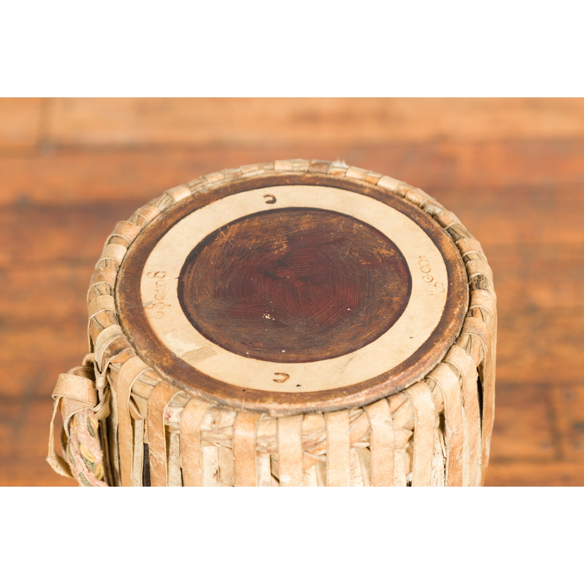 Burmese Late 19th Century Teak Ozi Goblet Shaped Drum with Black and Red Lacquer-10. Asian &amp; Chinese Furniture, Art, Antiques, Vintage Home Décor for sale at FEA Home