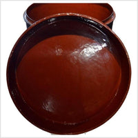 Burmese Negora Lacquerware Drum Table