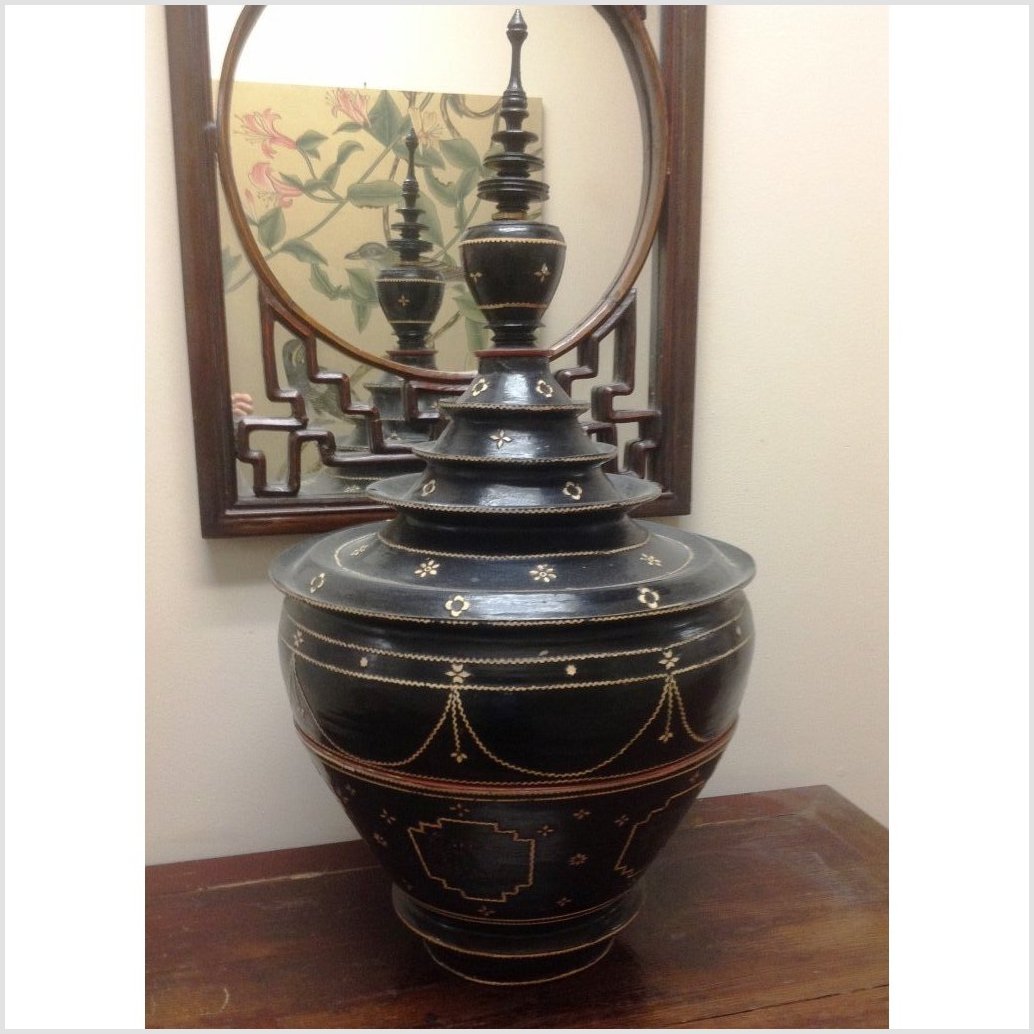 Burmese Offering Basket-1. Asian & Chinese Furniture, Art, Antiques, Vintage Home Décor for sale at FEA Home