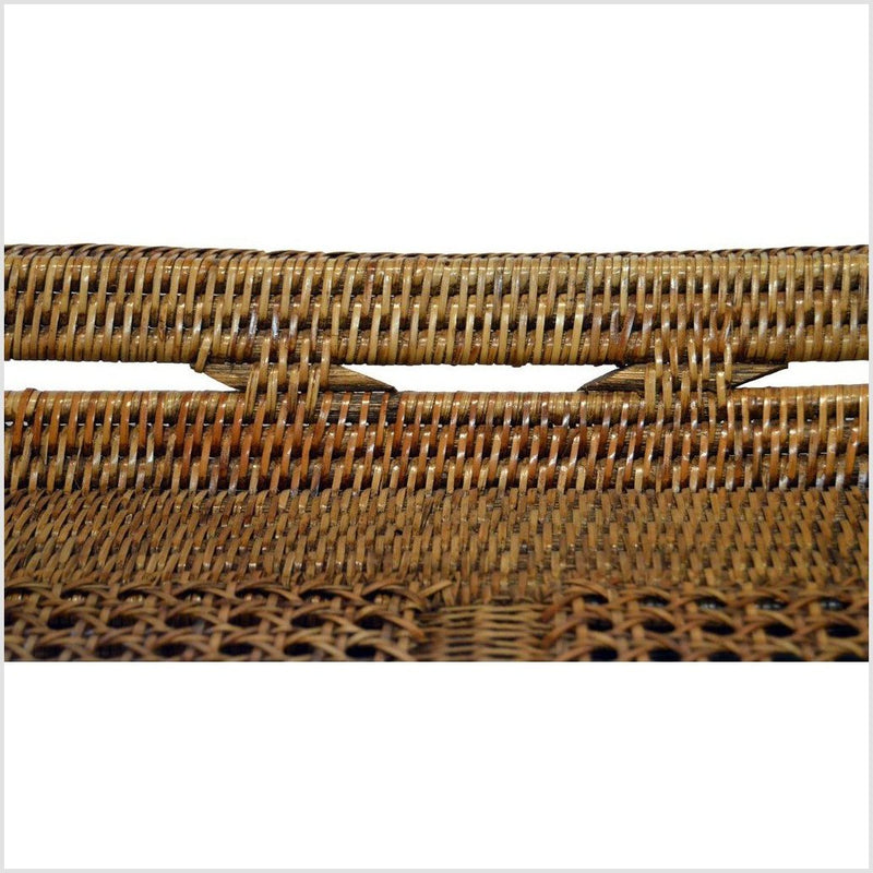 Burmese Rattan Serving Tray- Asian Antiques, Vintage Home Decor & Chinese Furniture - FEA Home