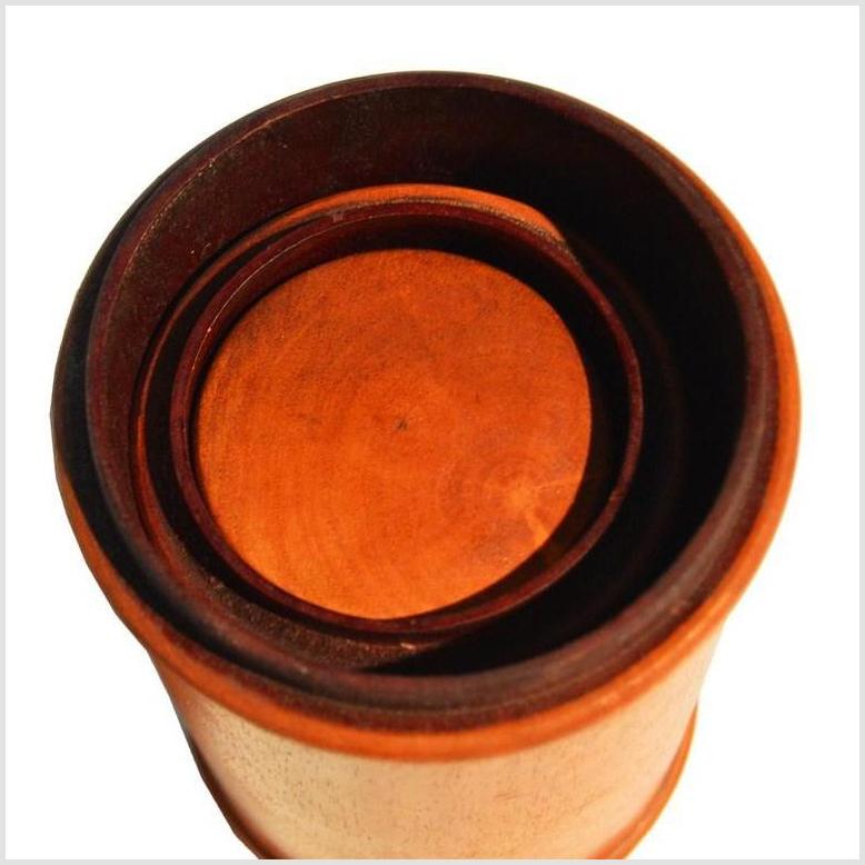Burmese Set Vintage Wooden Canisters-2. Asian & Chinese Furniture, Art, Antiques, Vintage Home Décor for sale at FEA Home