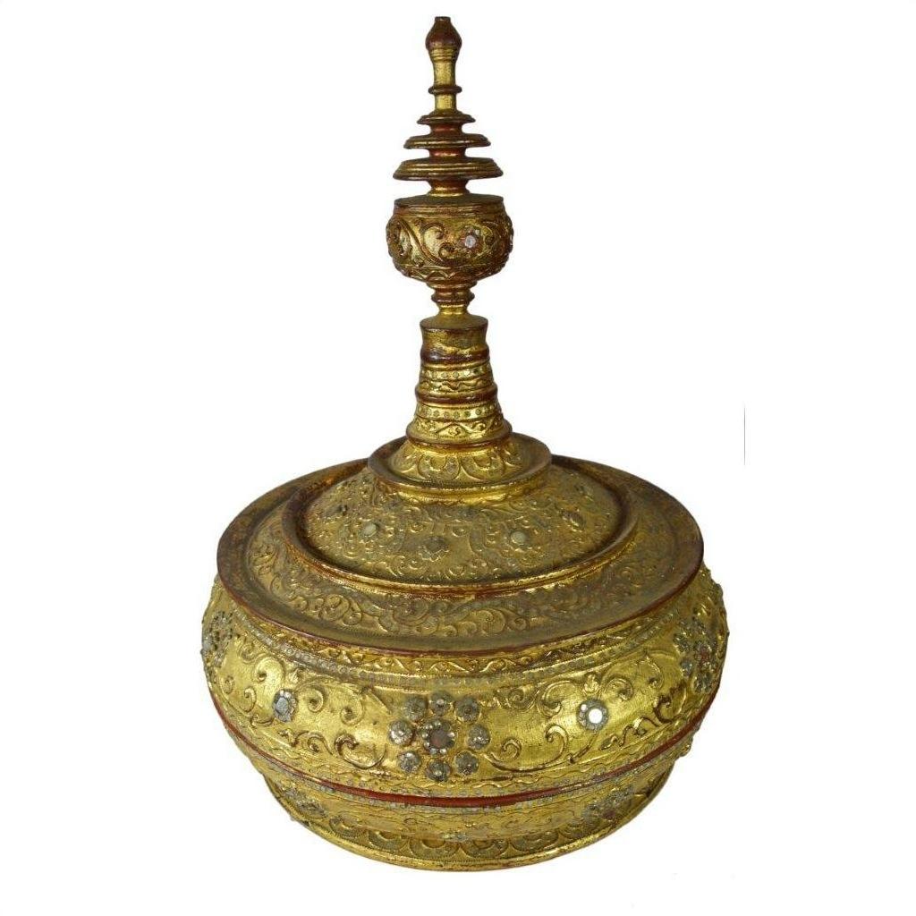 Burmese Offering Bowl-6. Asian &amp; Chinese Furniture, Art, Antiques, Vintage Home Décor for sale at FEA Home