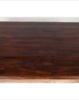 Burmese Vintage Waterfall Console Table with Scrolling Feet and Dark Patina-14. Asian & Chinese Furniture, Art, Antiques, Vintage Home Décor for sale at FEA Home