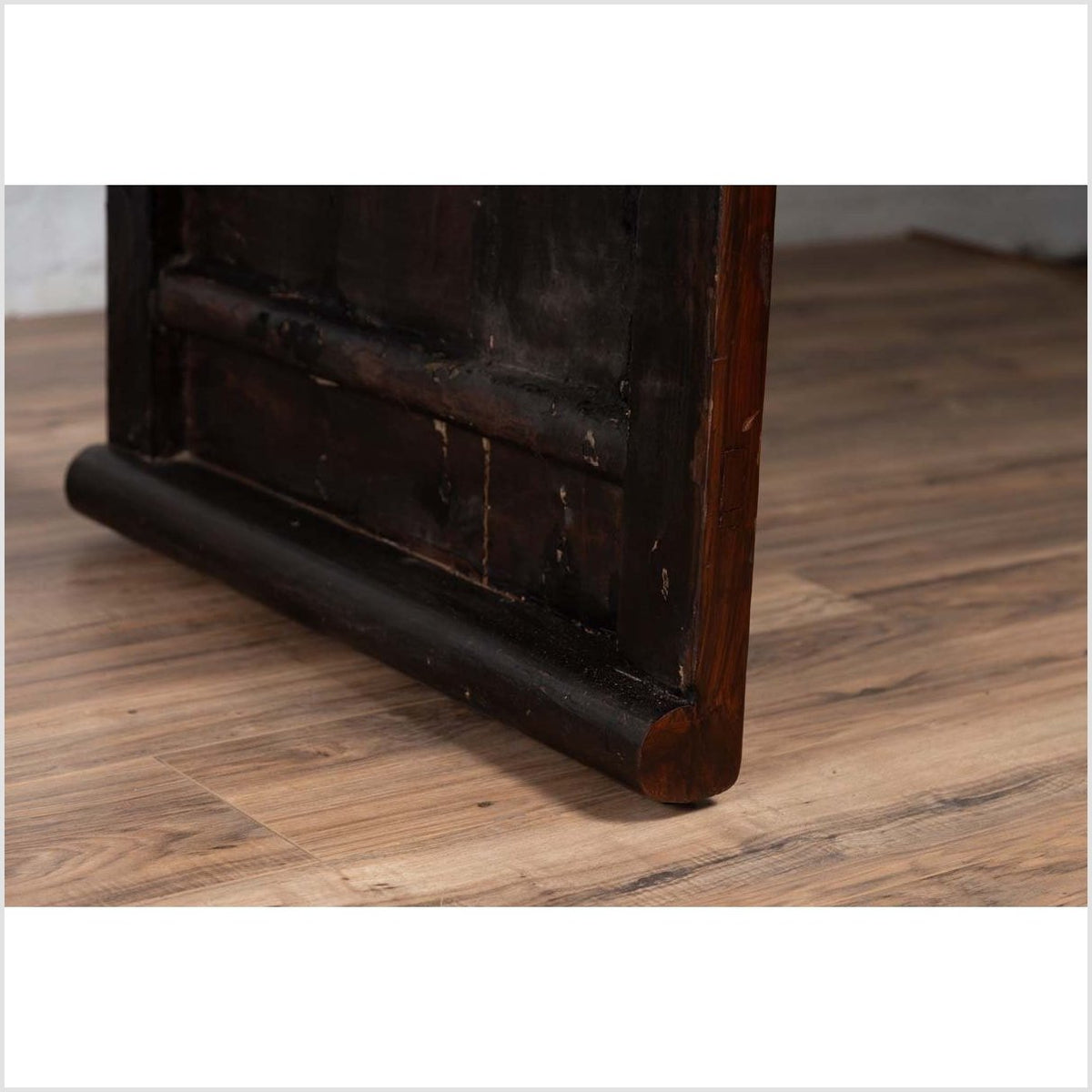 Burmese Vintage Waterfall Console Table with Scrolling Feet and Dark Patina-8. Asian &amp; Chinese Furniture, Art, Antiques, Vintage Home Décor for sale at FEA Home