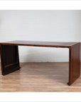 Burmese Vintage Waterfall Console Table with Scrolling Feet and Dark Patina-9. Asian & Chinese Furniture, Art, Antiques, Vintage Home Décor for sale at FEA Home