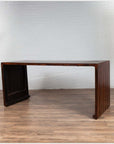 Burmese Vintage Waterfall Console Table with Scrolling Feet and Dark Patina-10. Asian & Chinese Furniture, Art, Antiques, Vintage Home Décor for sale at FEA Home