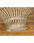 Cast Bronze Venetian Style Decorative Bowl with Light Patina and Reed Motifs-11. Asian & Chinese Furniture, Art, Antiques, Vintage Home Décor for sale at FEA Home