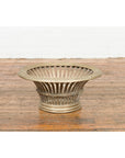 Cast Bronze Venetian Style Decorative Bowl with Light Patina and Reed Motifs-2. Asian & Chinese Furniture, Art, Antiques, Vintage Home Décor for sale at FEA Home