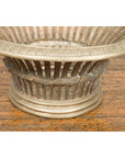 Cast Bronze Venetian Style Decorative Bowl with Light Patina and Reed Motifs-6. Asian & Chinese Furniture, Art, Antiques, Vintage Home Décor for sale at FEA Home