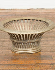 Cast Bronze Venetian Style Decorative Bowl with Light Patina and Reed Motifs-8. Asian & Chinese Furniture, Art, Antiques, Vintage Home Décor for sale at FEA Home