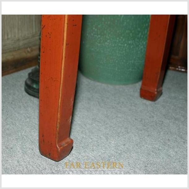 Chinese 19th Century Red Lacquer Desk Table with Drawers-2. Asian & Chinese Furniture, Art, Antiques, Vintage Home Décor for sale at FEA Home