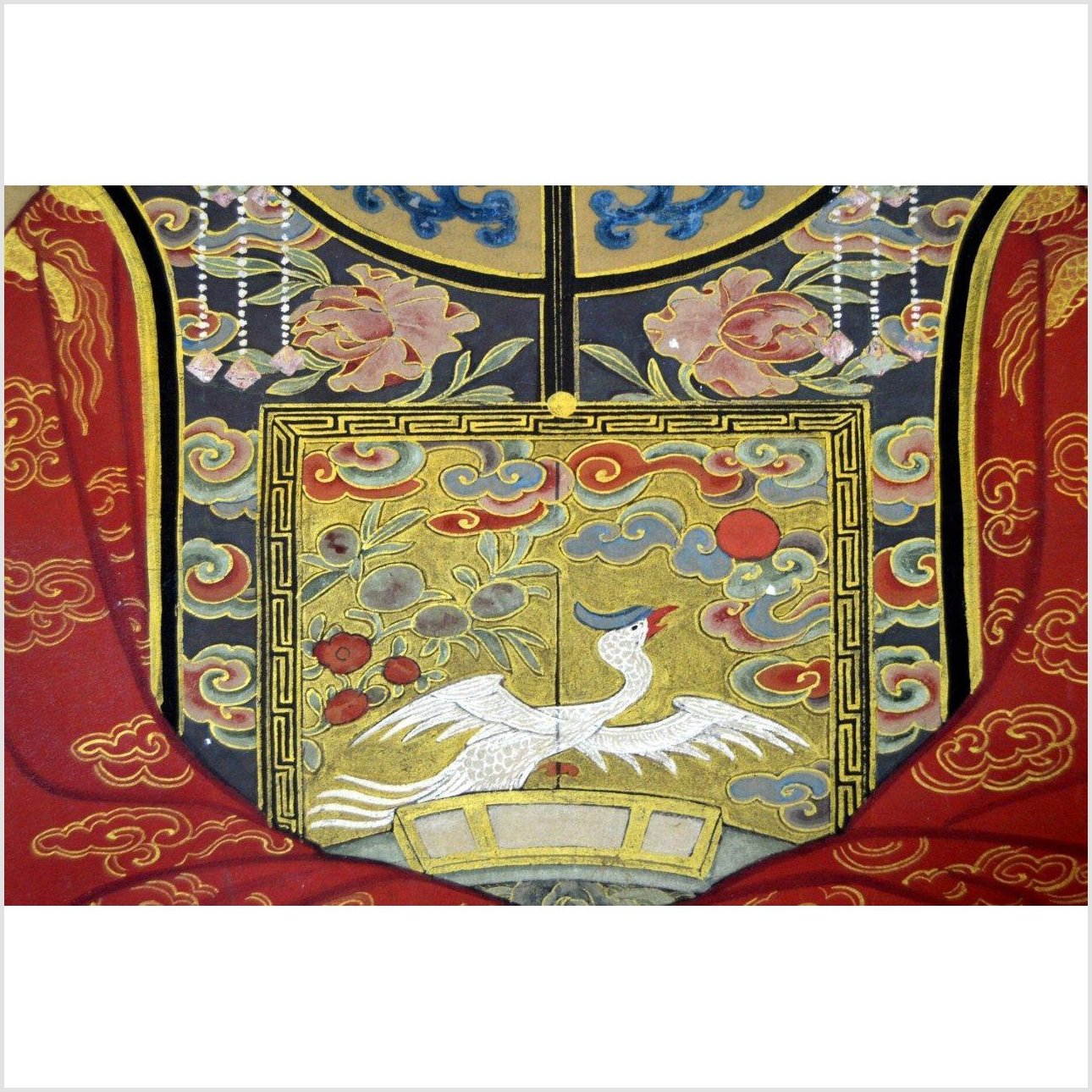 Chinese Ancestor Painting on Linen Canvas-4. Asian &amp; Chinese Furniture, Art, Antiques, Vintage Home Décor for sale at FEA Home