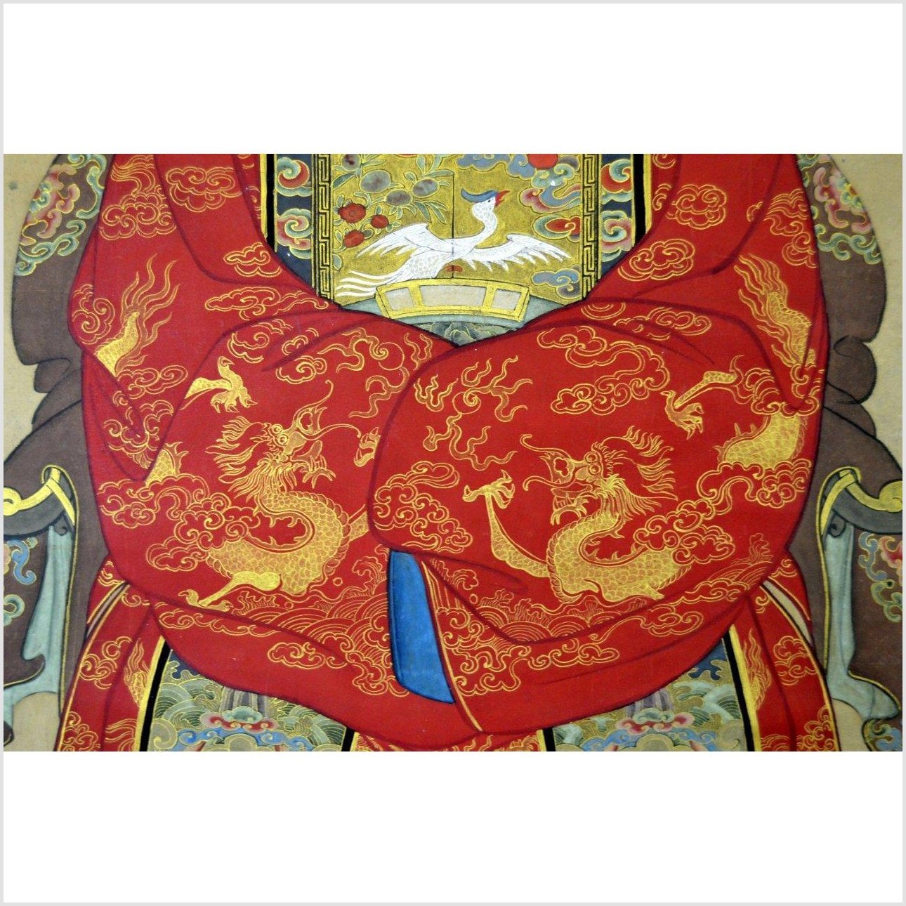 Chinese Ancestor Painting on Linen Canvas-5. Asian &amp; Chinese Furniture, Art, Antiques, Vintage Home Décor for sale at FEA Home