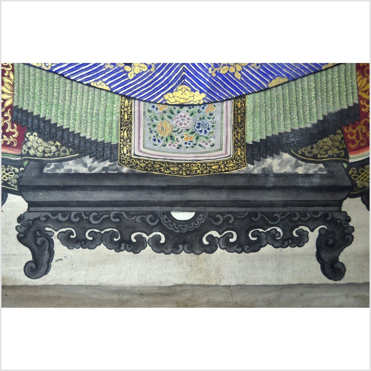 Chinese Ancestors Painting on Linen Canvas-11. Asian &amp; Chinese Furniture, Art, Antiques, Vintage Home Décor for sale at FEA Home
