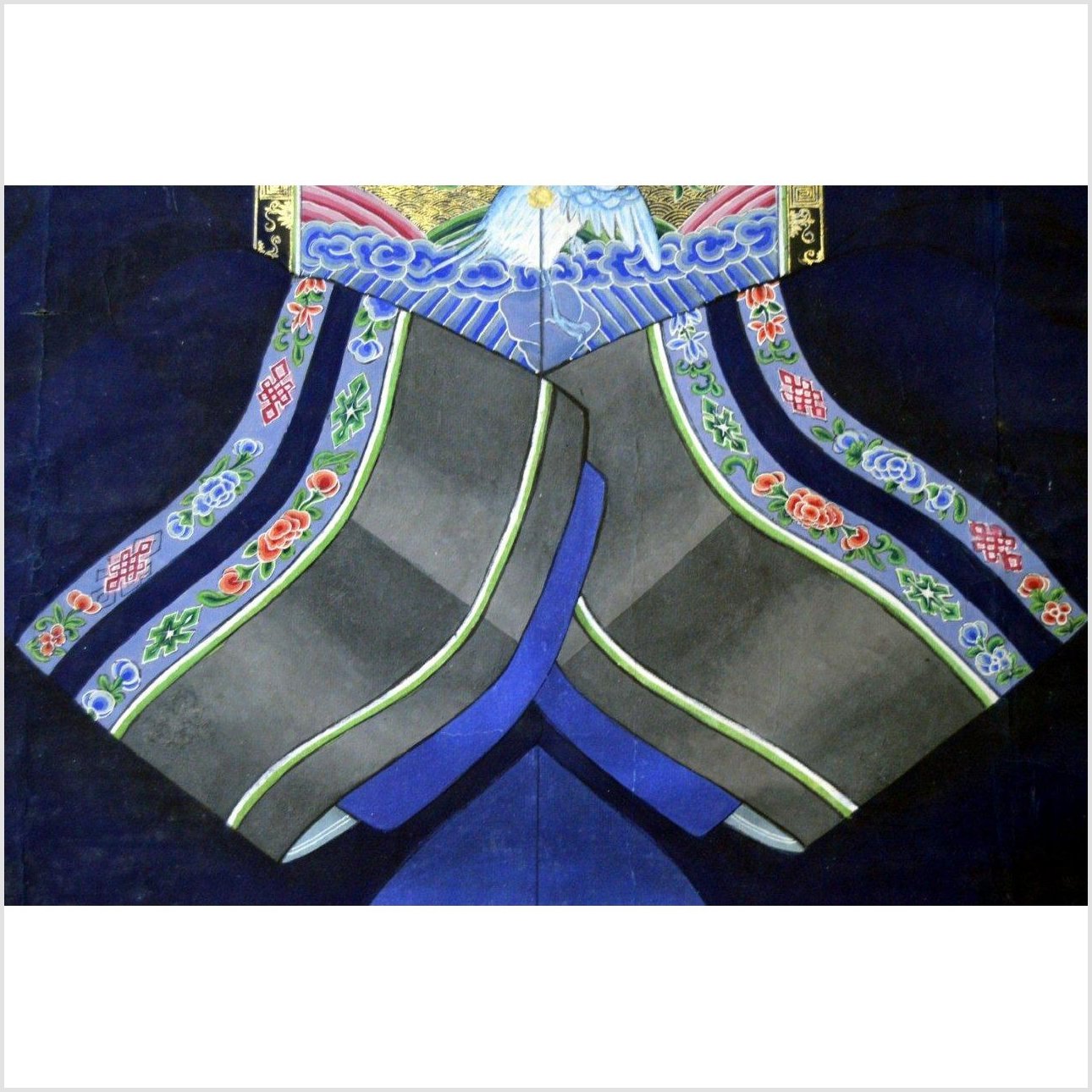 Chinese Ancestors Painting on Linen Canvas-7. Asian &amp; Chinese Furniture, Art, Antiques, Vintage Home Décor for sale at FEA Home
