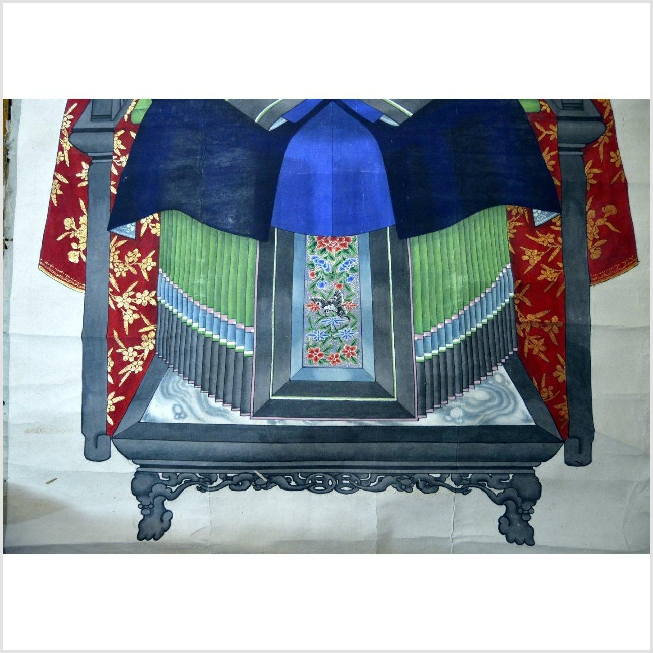Chinese Ancestors Painting on Linen Canvas-8. Asian &amp; Chinese Furniture, Art, Antiques, Vintage Home Décor for sale at FEA Home