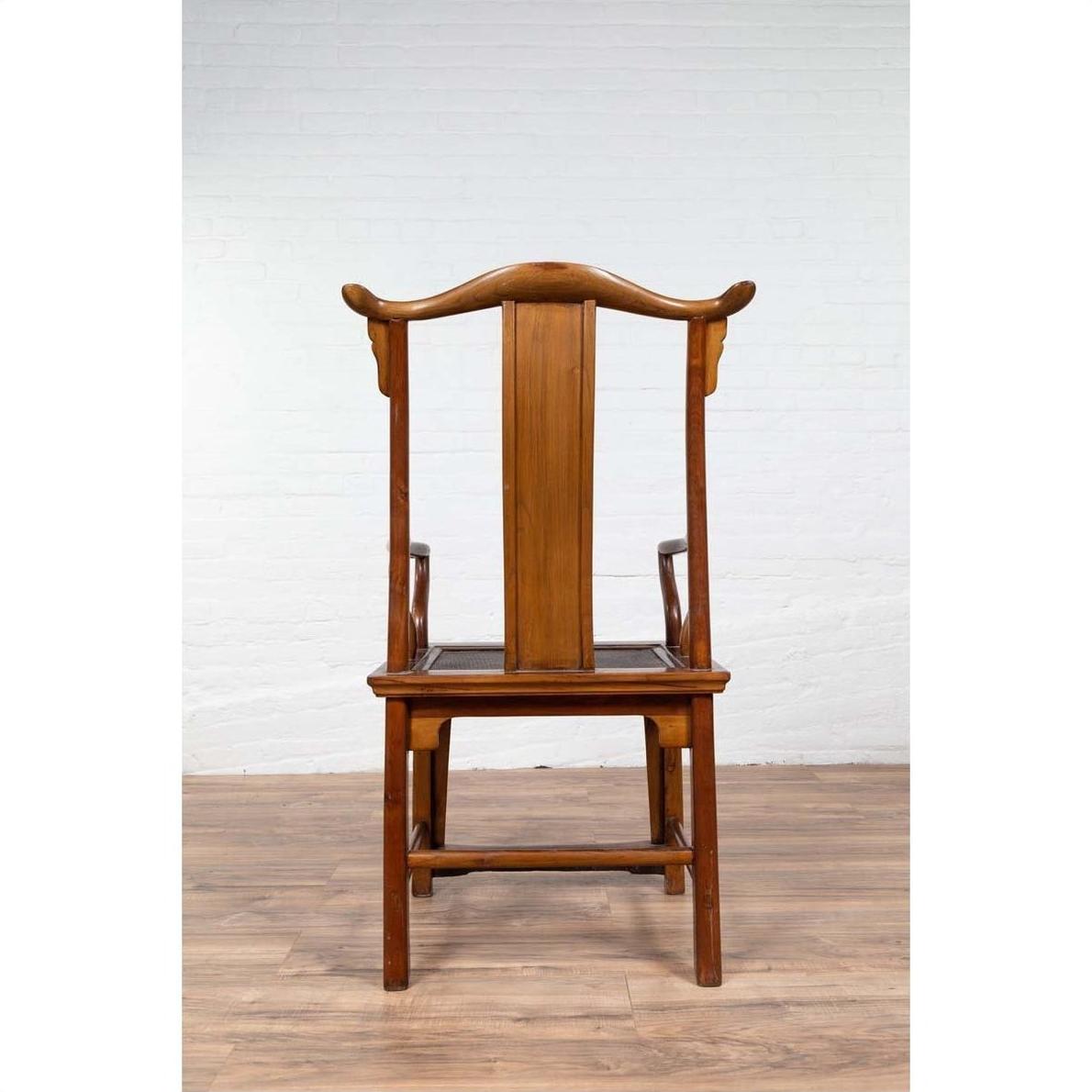 Chinese Ming Style Scholar's Lamp Hanger Chair - Rattan-17. Asian &amp; Chinese Furniture, Art, Antiques, Vintage Home Décor for sale at FEA Home