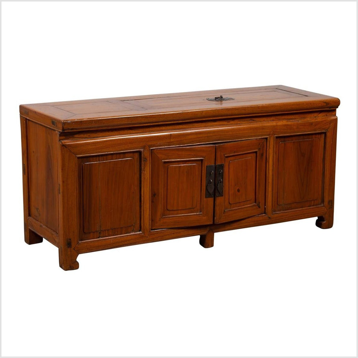 Chinese Antique Two-Door Buffet with Faux Doors and Upper Removable Panel-1. Asian & Chinese Furniture, Art, Antiques, Vintage Home Décor for sale at FEA Home