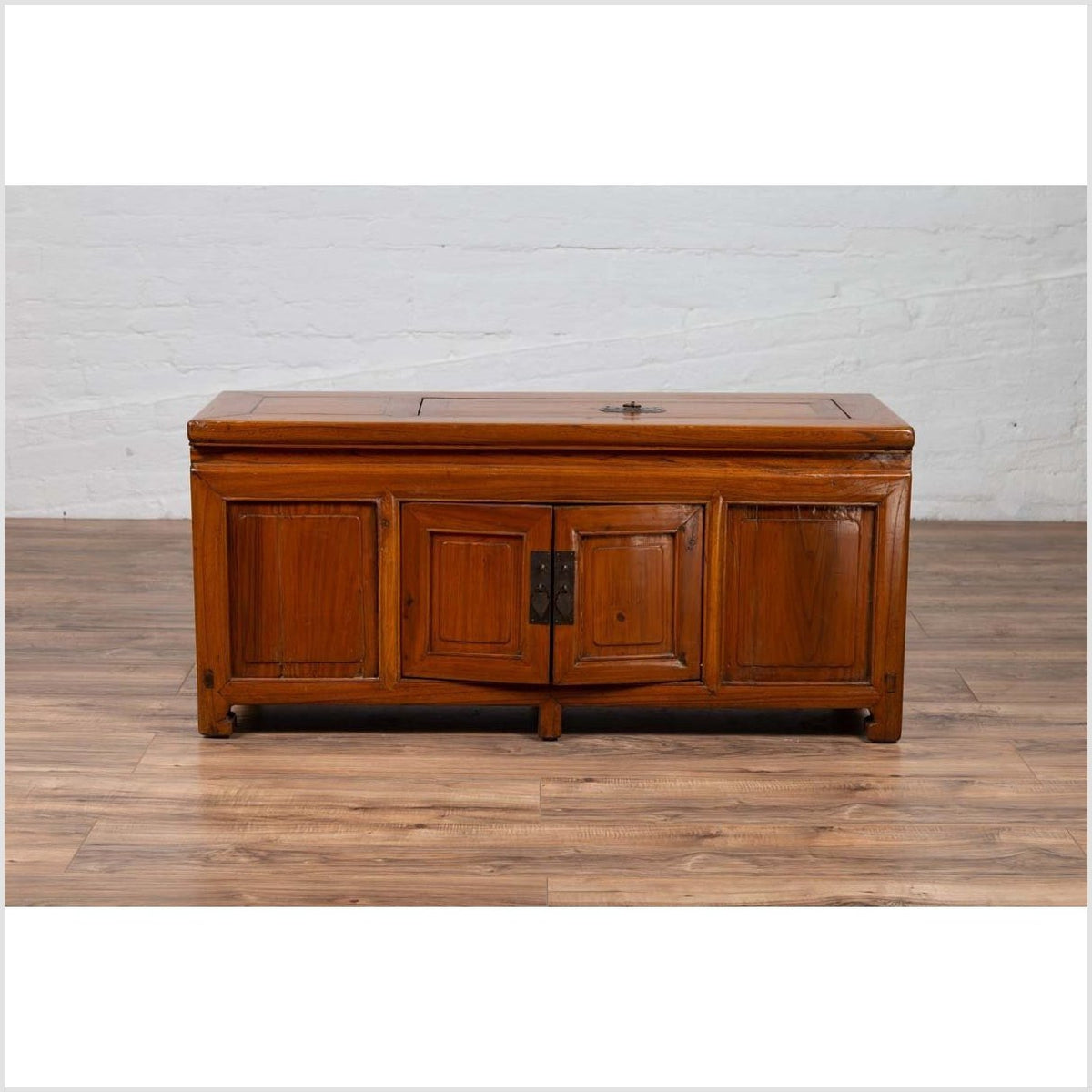 Chinese Antique Two-Door Buffet with Faux Doors and Upper Removable Panel-2. Asian & Chinese Furniture, Art, Antiques, Vintage Home Décor for sale at FEA Home
