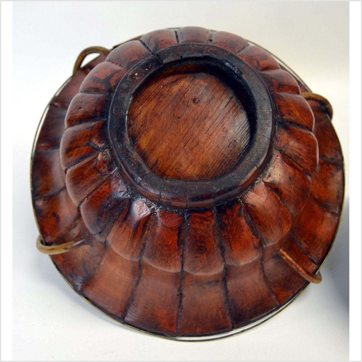 Chinese Bamboo Hat Basket-5. Asian &amp; Chinese Furniture, Art, Antiques, Vintage Home Décor for sale at FEA Home