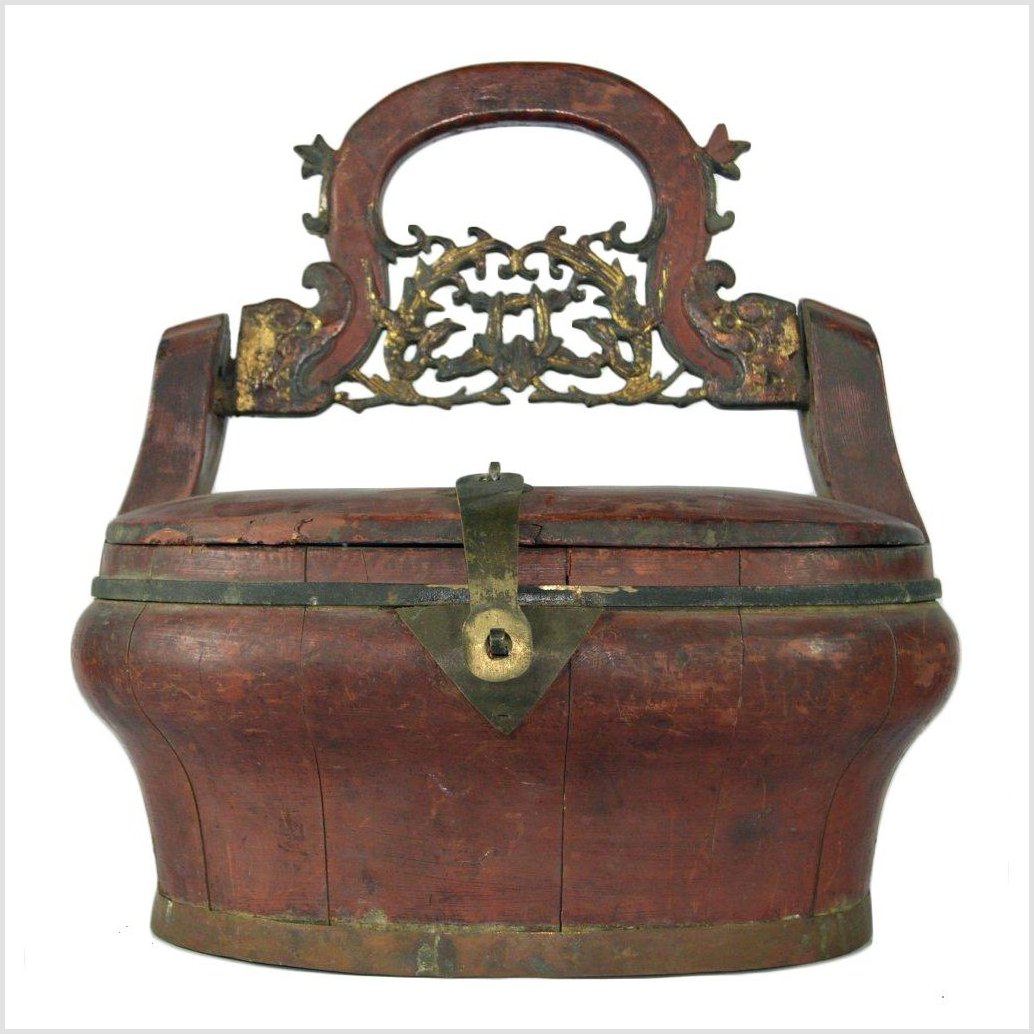 Chinese Bamboo Wedding Basket-1. Asian & Chinese Furniture, Art, Antiques, Vintage Home Décor for sale at FEA Home