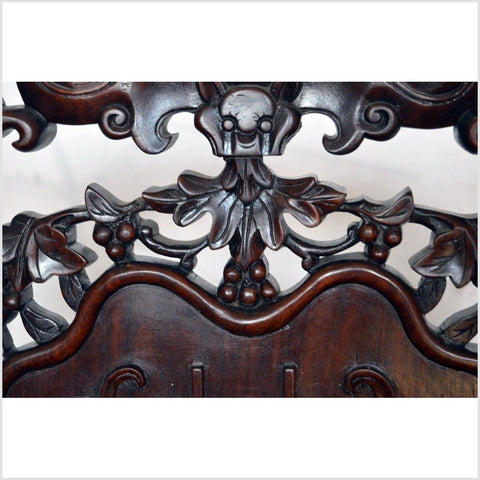 Chinese Carved Rosewood Chair-YN3876-5. Asian & Chinese Furniture, Art, Antiques, Vintage Home Décor for sale at FEA Home