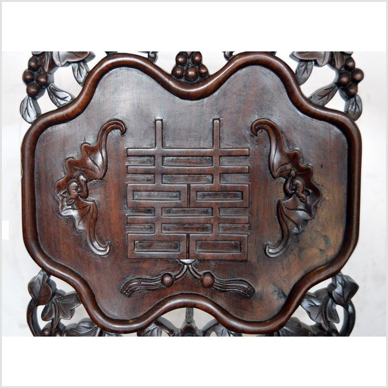 Chinese Carved Rosewood Chair-YN3876-6. Asian & Chinese Furniture, Art, Antiques, Vintage Home Décor for sale at FEA Home