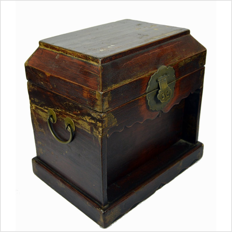 Chinese Coffin Shaped Money Box-YNE265-3. Asian & Chinese Furniture, Art, Antiques, Vintage Home Décor for sale at FEA Home