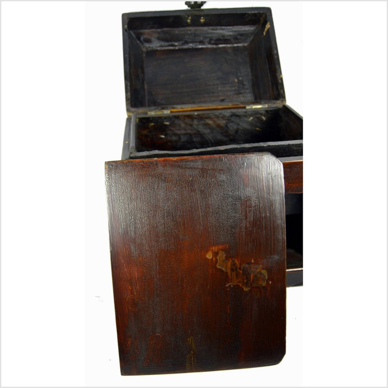 Chinese Coffin Shaped Money Box-YNE265-4. Asian & Chinese Furniture, Art, Antiques, Vintage Home Décor for sale at FEA Home