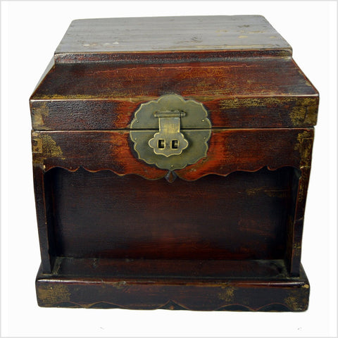 Chinese Coffin Shaped Money Box-YNE265-1. Asian & Chinese Furniture, Art, Antiques, Vintage Home Décor for sale at FEA Home